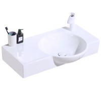 Wall Hung Design Bathroom Ceramic Wash Basin Sink with Cheap Price